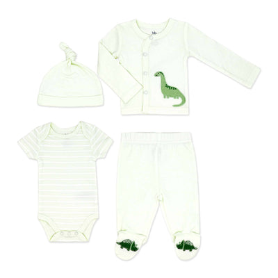 4 Piece Take Me Home Set: Green Dinosaur