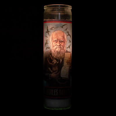 Charles Darwin Secular Saint Candle
