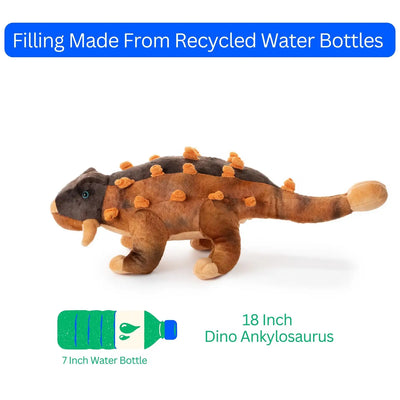 18" Ankylosaurus Medium Dinosaur Plush