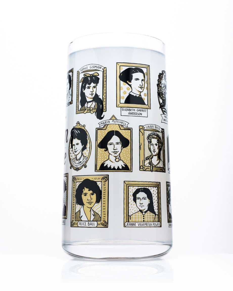 Great Women of Science Drinking Glass 18 oz