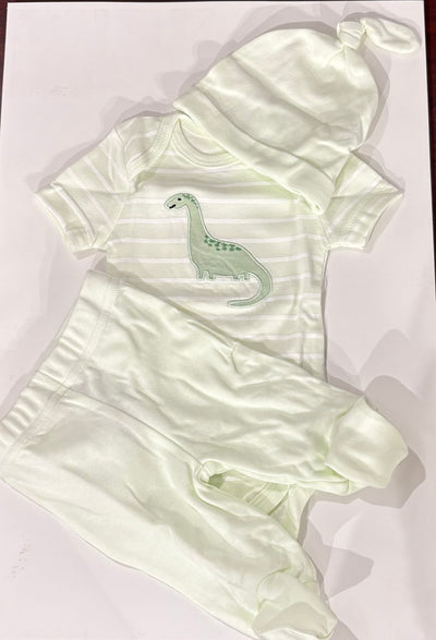 3 Piece Packaged Take Me Home Set: Green Dino