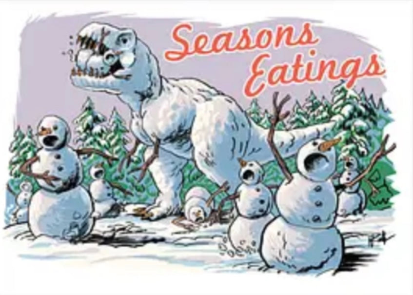 Seasons Eatings Christmas Card