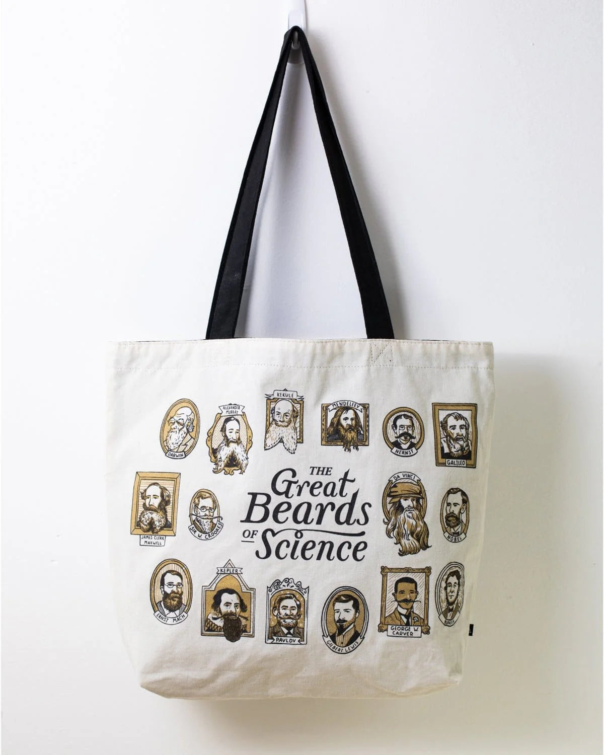 Great Beards of Science Canvas Tote Bag