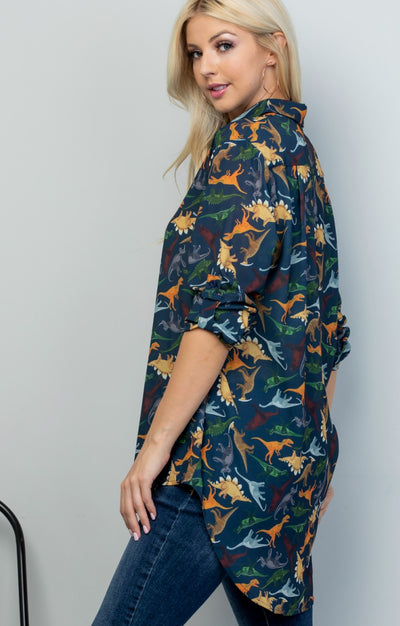 Dino Print Shirt