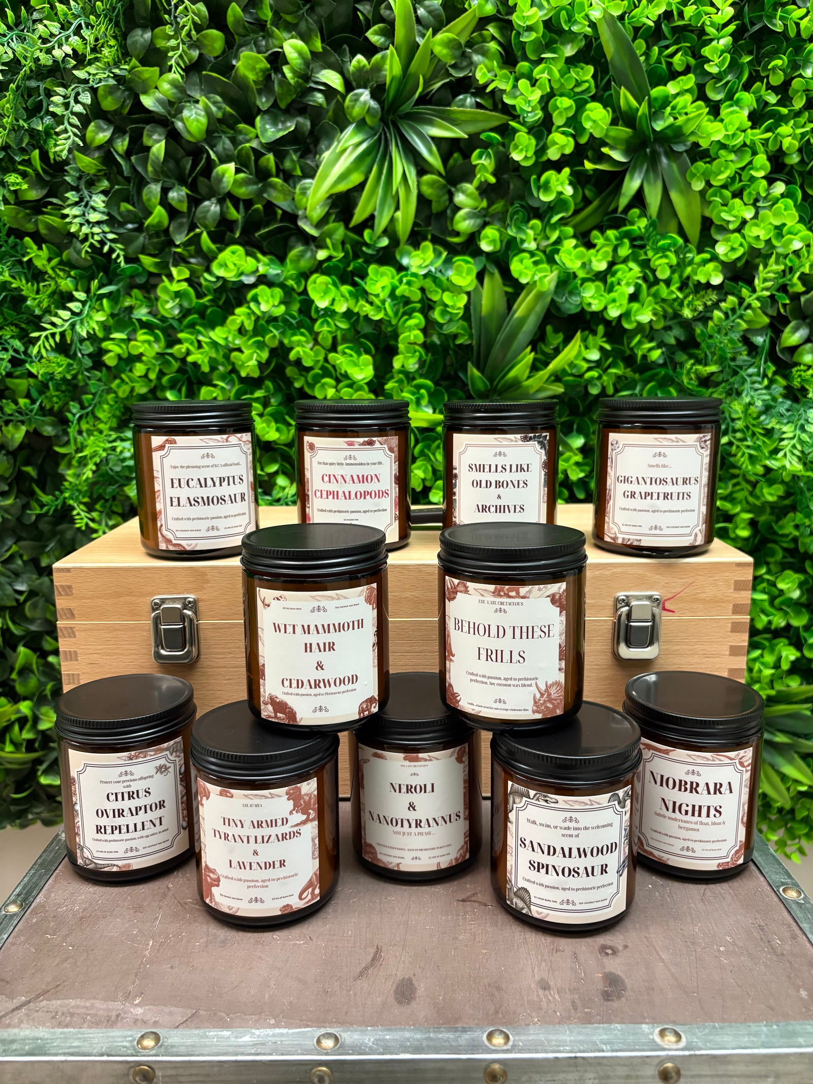 Dino Lab Custom Candles
