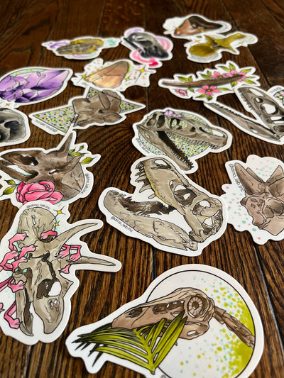 T. rex Dorsal Vertebrae Sticker