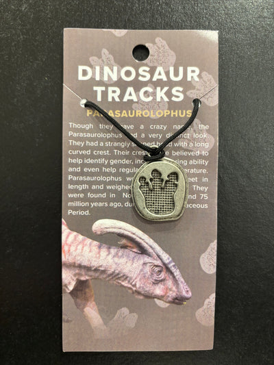 Dino Track Pewter Necklace
