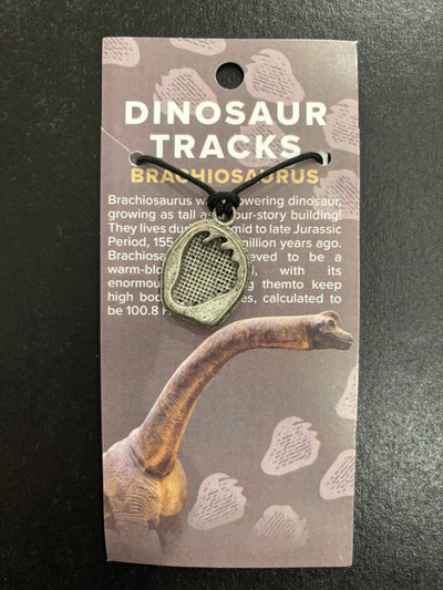 Dino Track Pewter Necklace