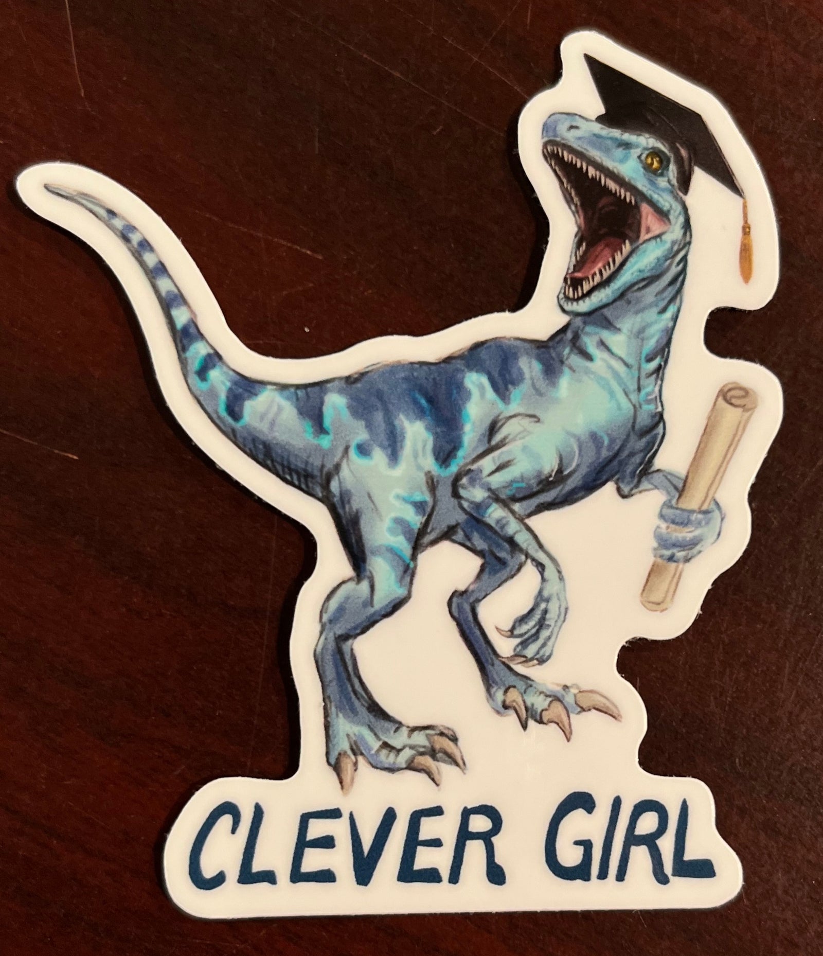 Clever Girl Sticker, 3"