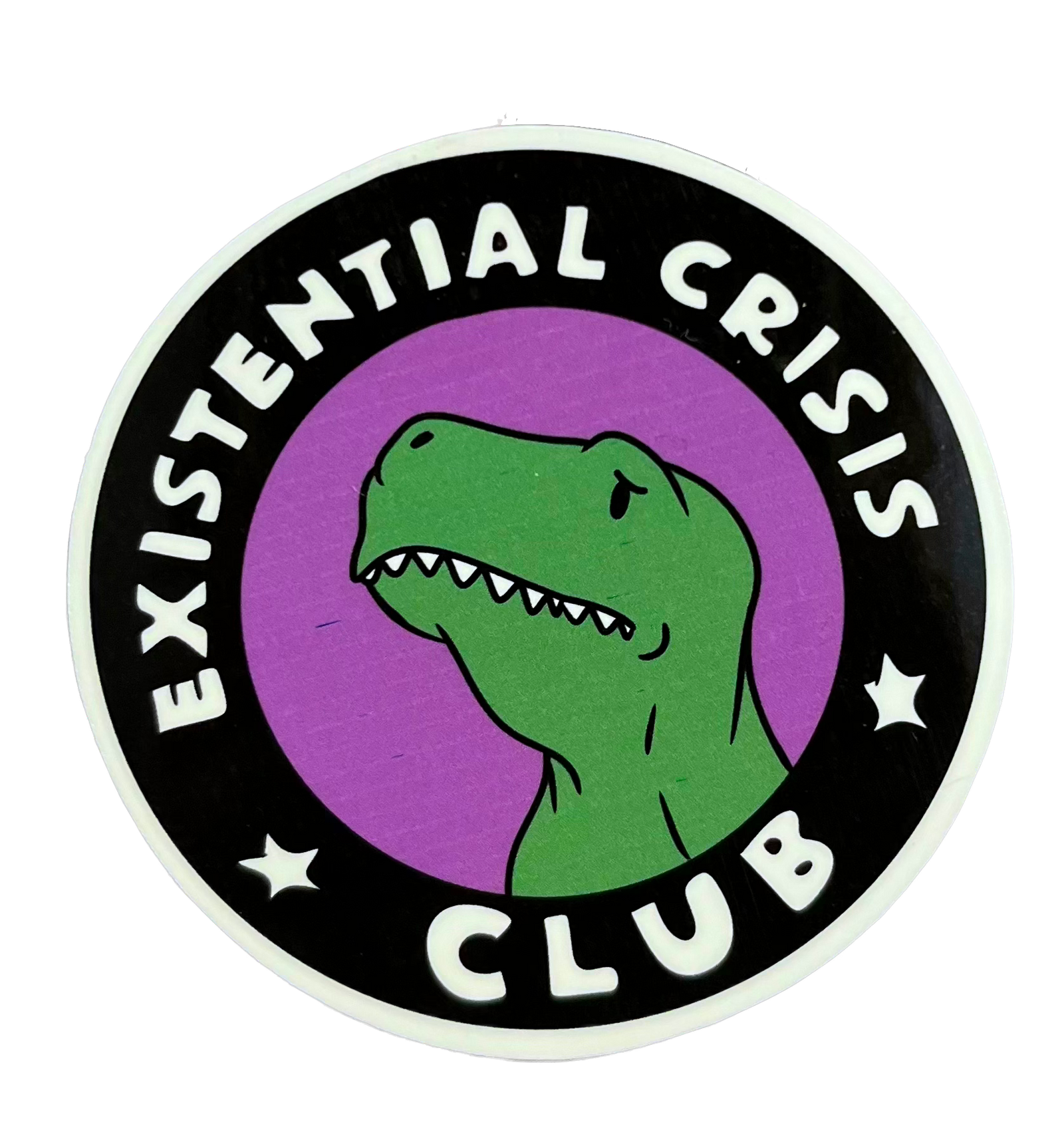 Existential Crisis Club Dinosaur Sticker