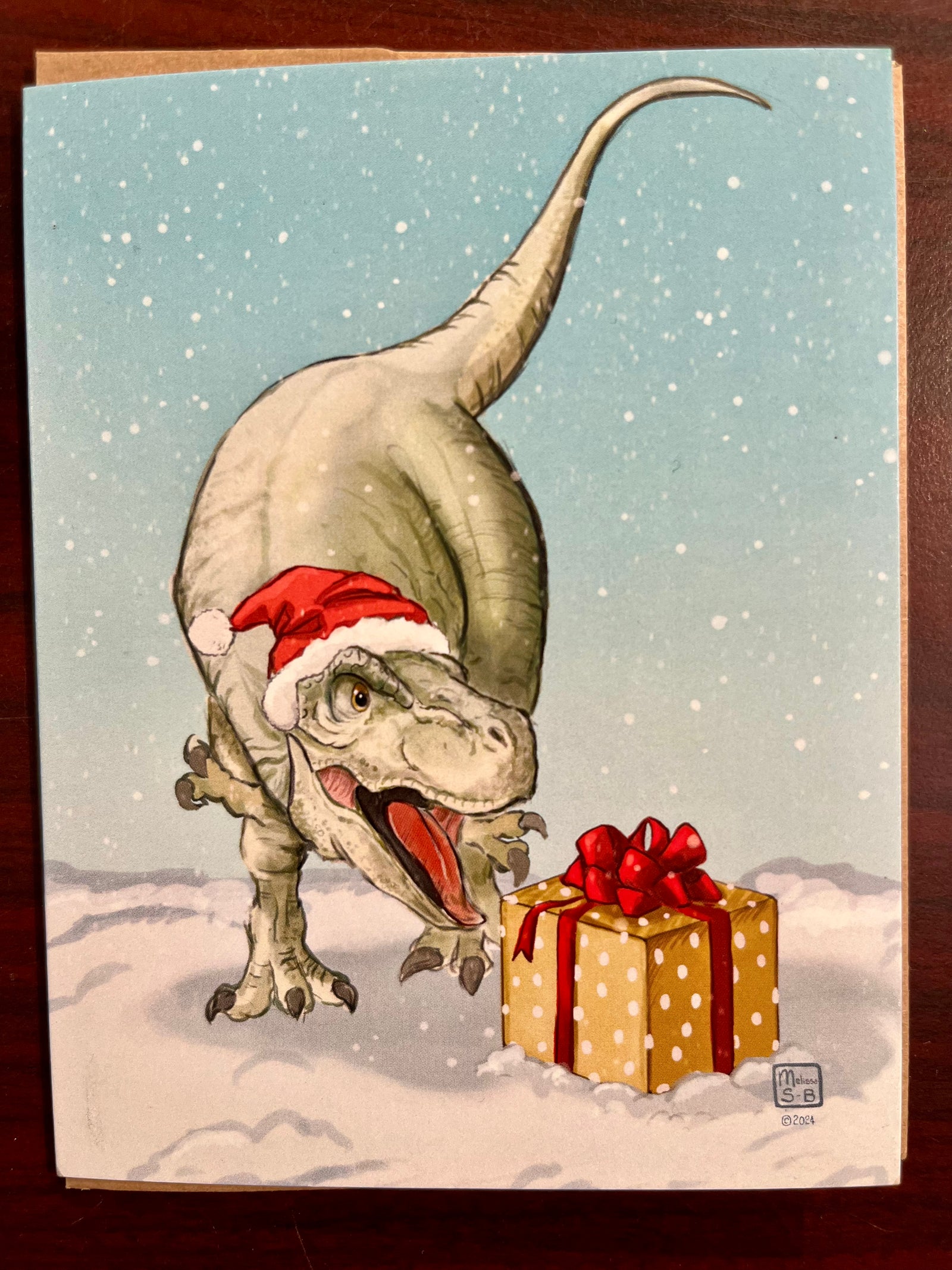 T-Rex Holiday Card