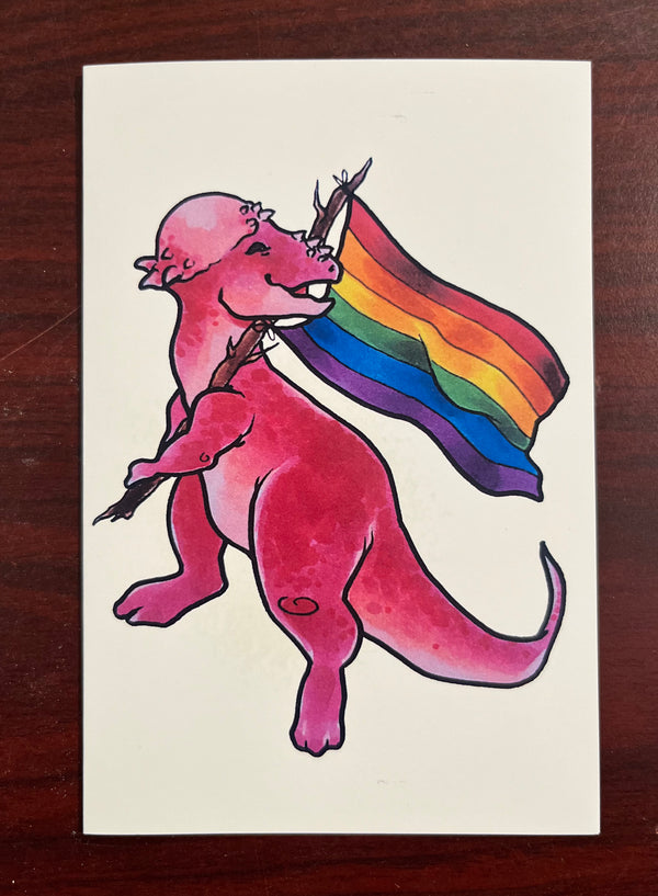 Pachycephalosaurus Pride Card - Dino Lab Inc