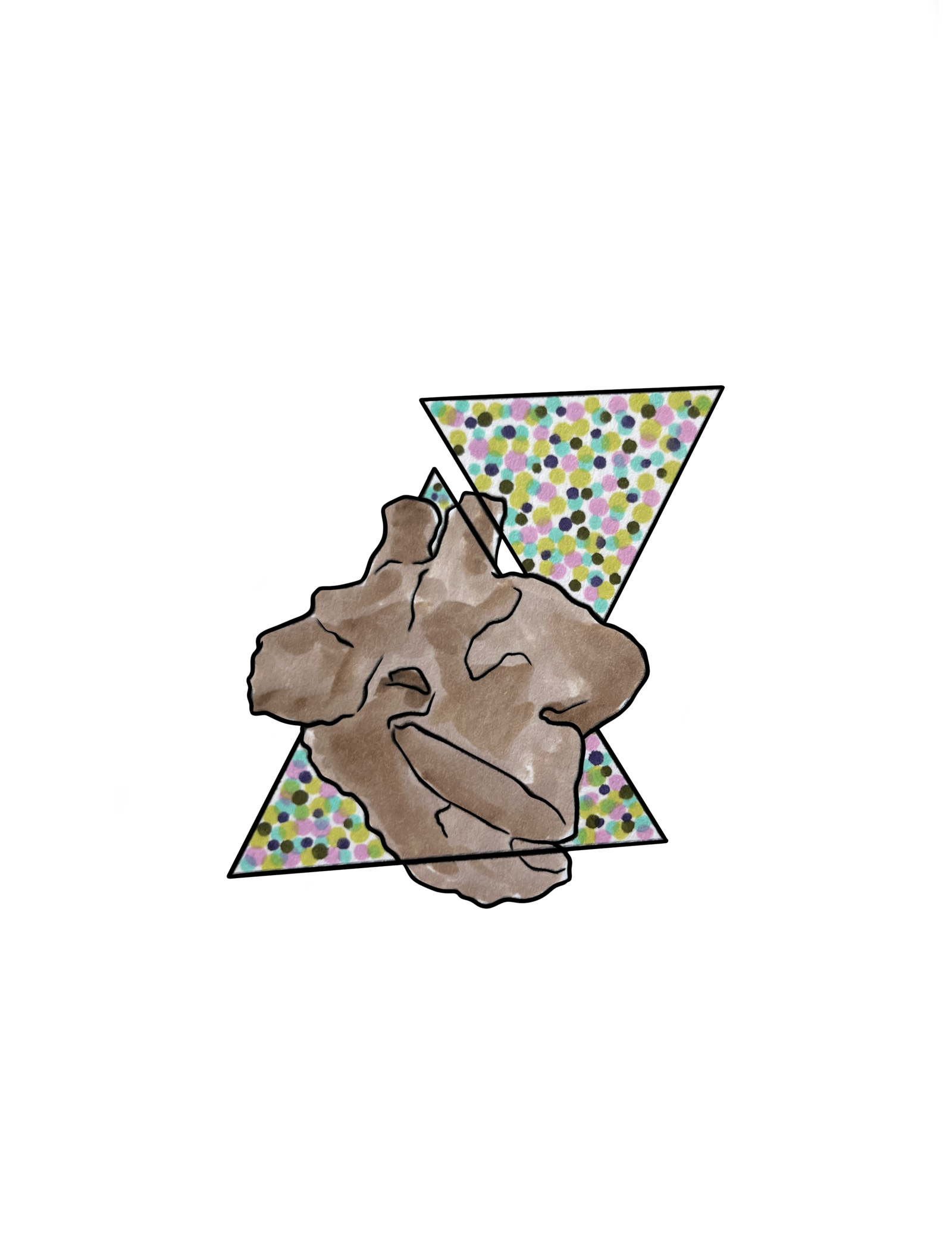 Triceratops Caudal Vertebrae Sticker