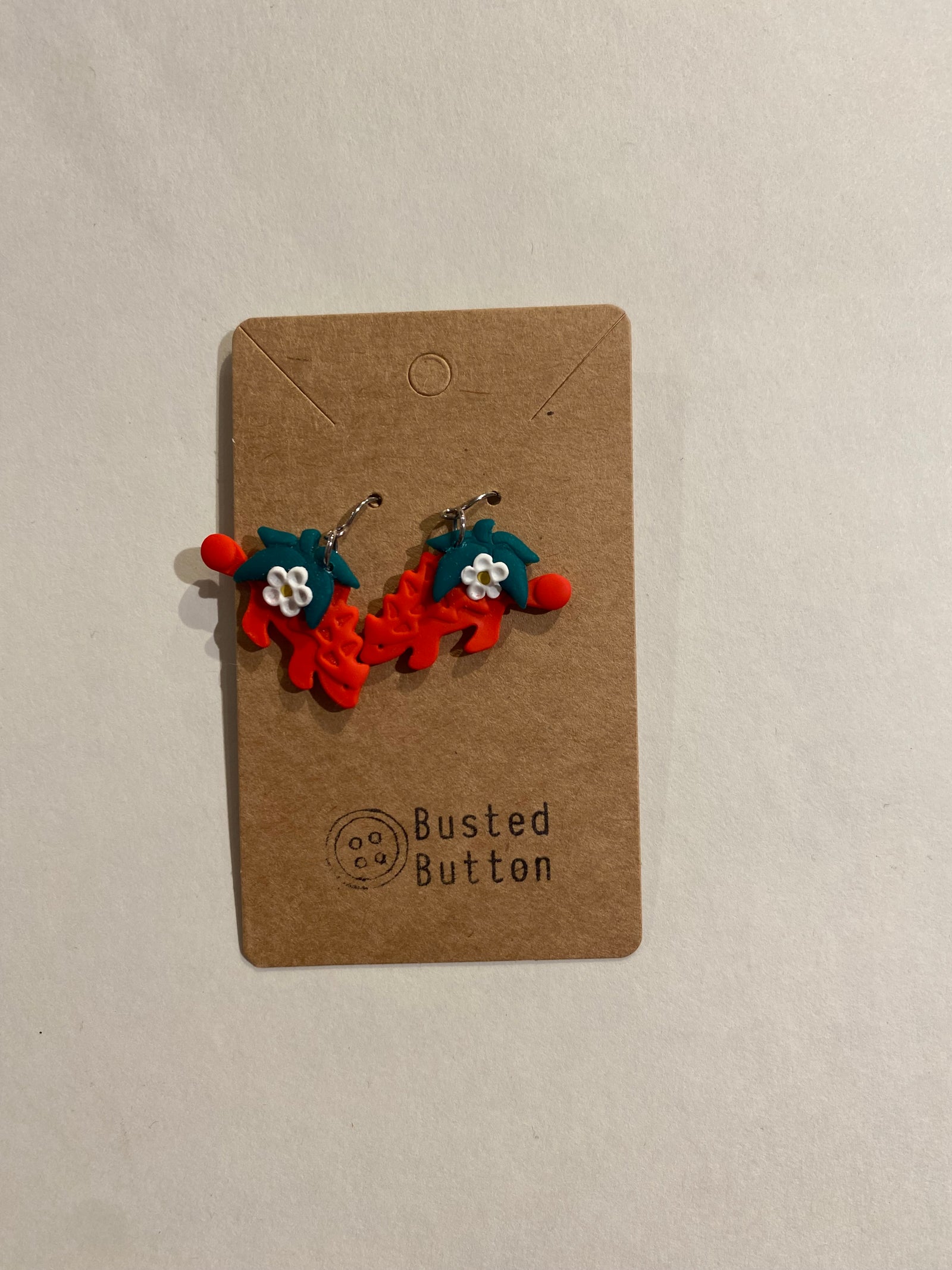 Ankylosaurus Holiday Earrings