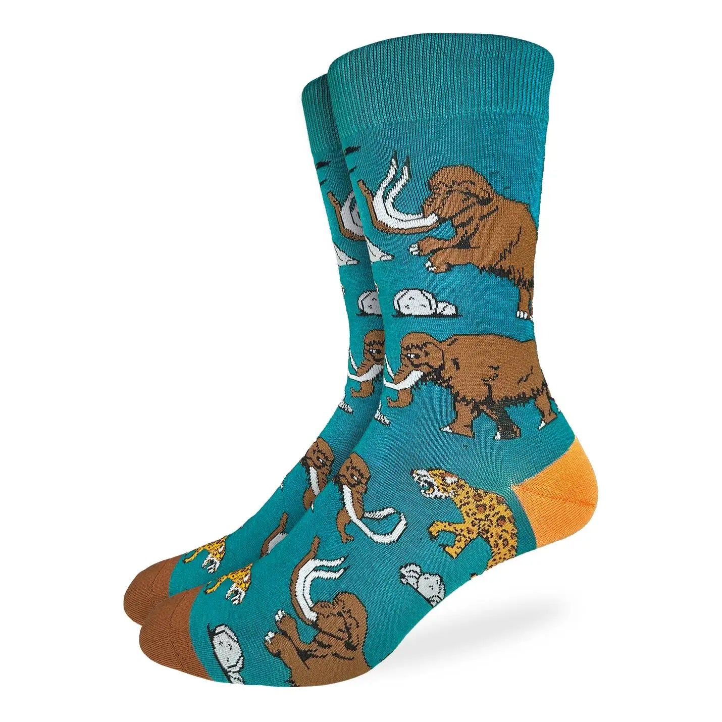 Mammoth and Sabre Tooth Tiger Socks