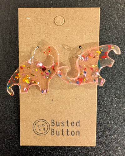 Sparkly Dino Earrings
