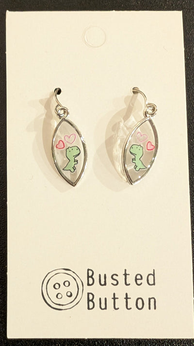 Silver and Resin Earrings