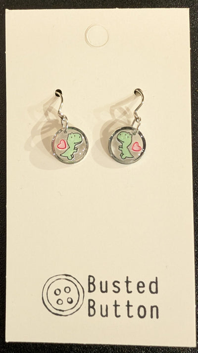 Silver and Resin Earrings
