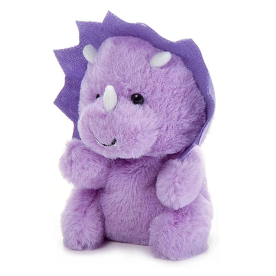 6" Purple Triceratops Plush