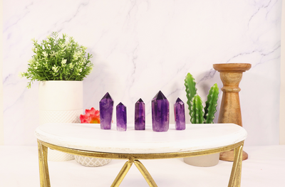 Mini Amethyst Polished Points (Grade A)
