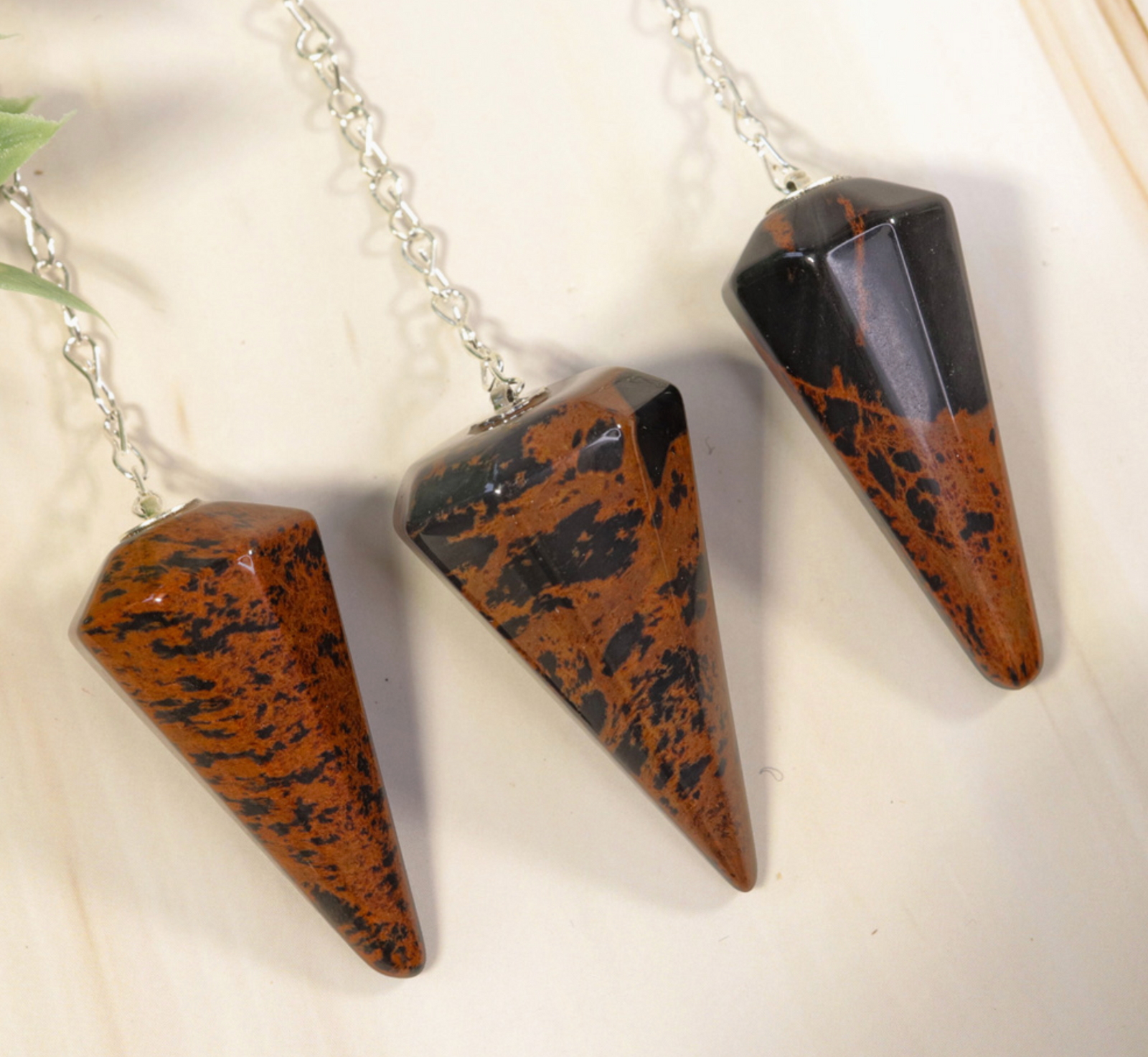 Mahogany Obsidian Pendulum