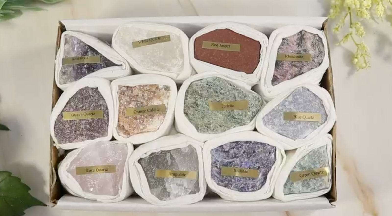 Assorted Mineral Specimen Flat