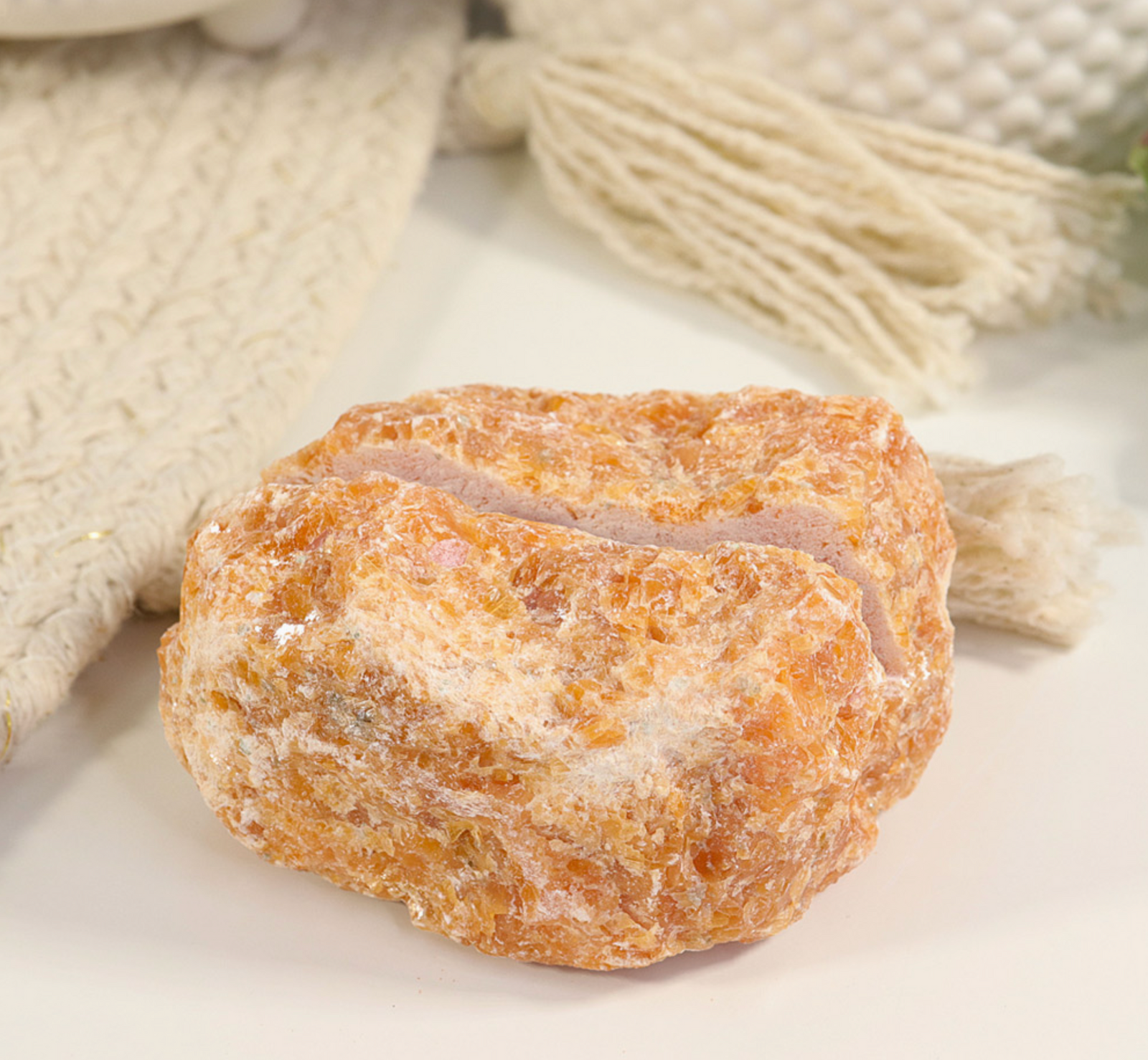 Natural Crystal Card Holder - Calcite Stone