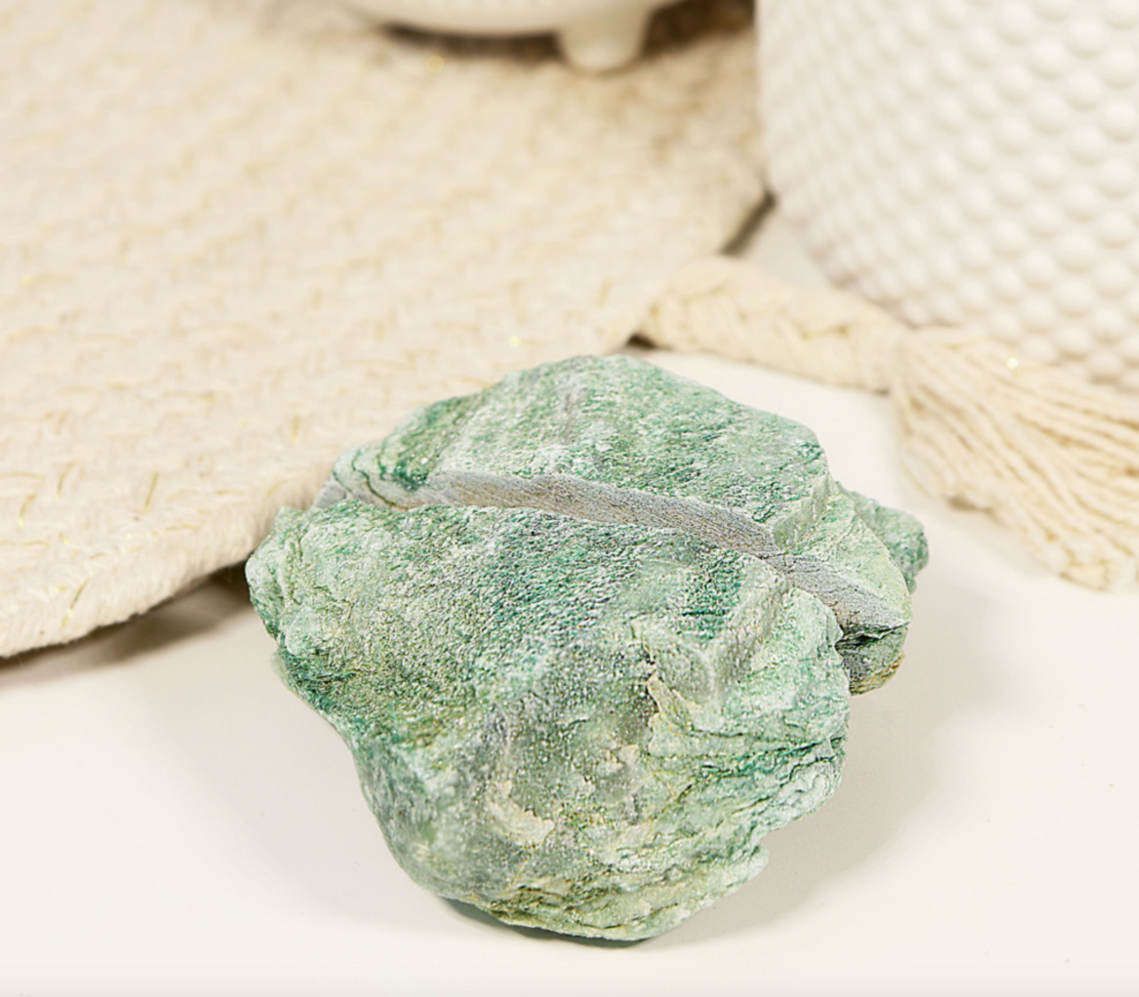 Natural Crystal Card Holder - Fuchsite Stone