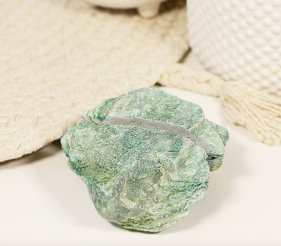 Natural Crystal Card Holder - Fuchsite Stone