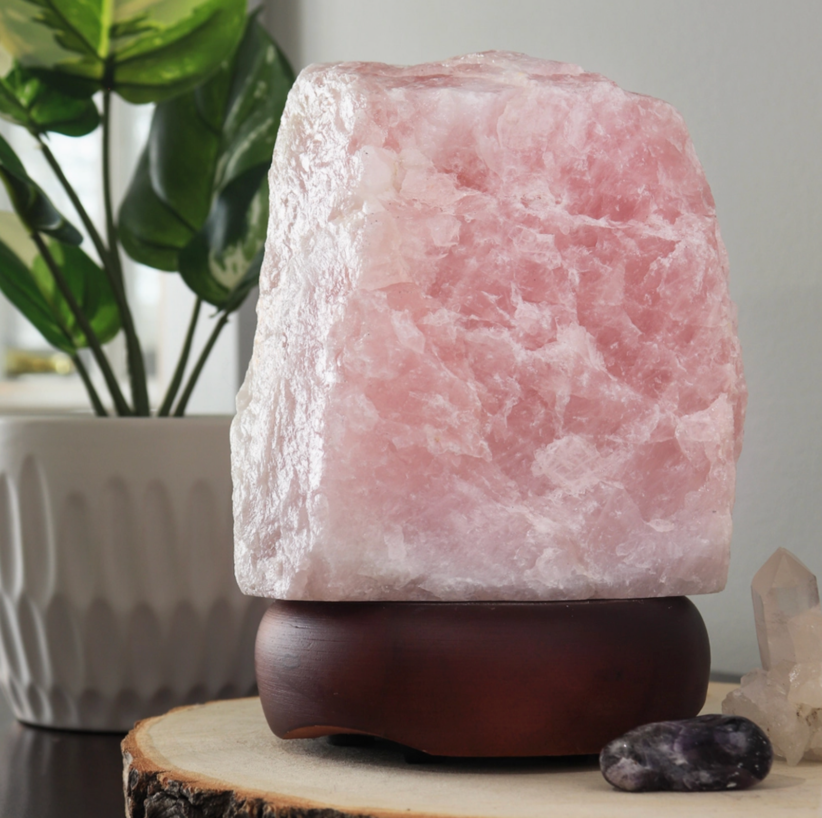 Rose Quartz Lamp