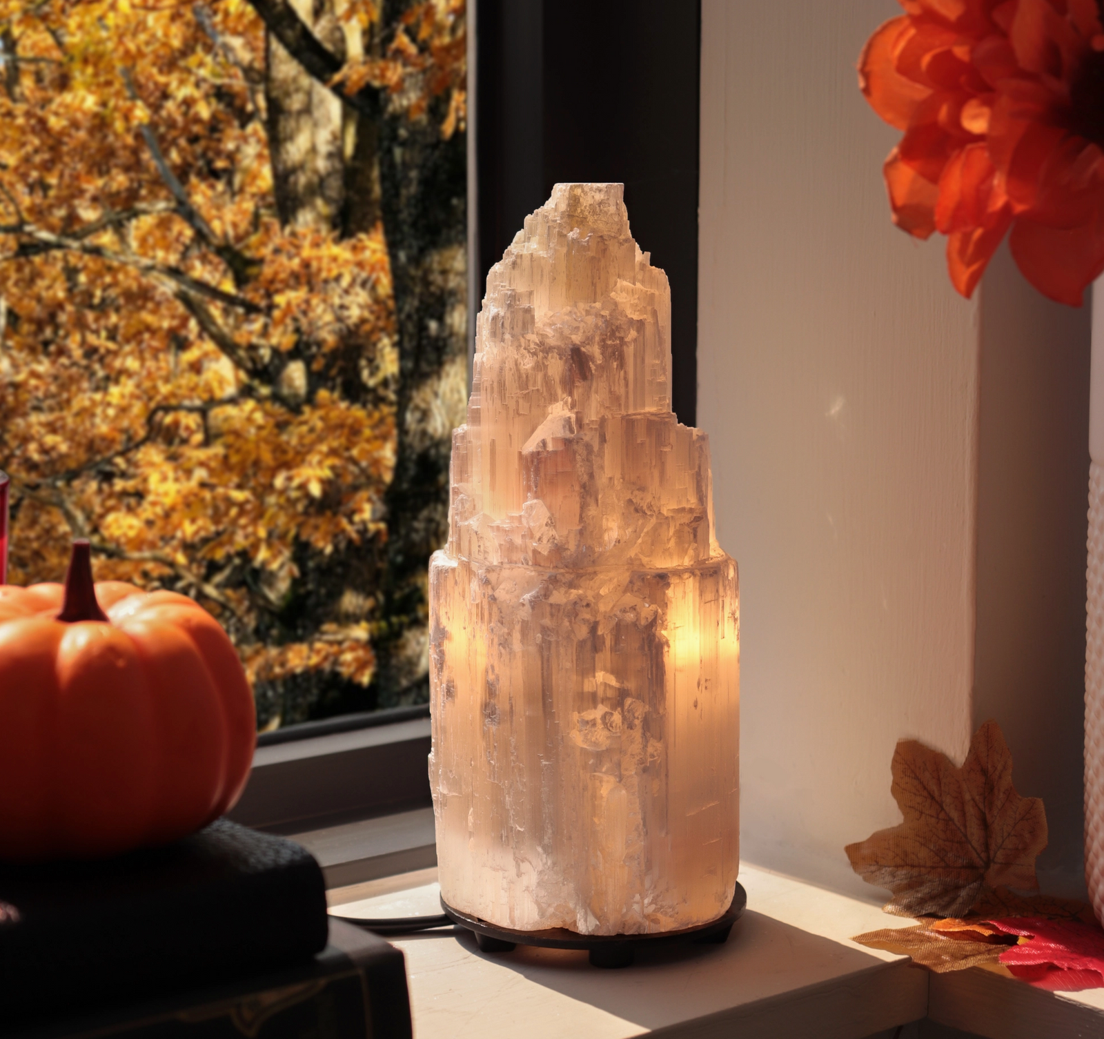 Selenite Crystal Lamp