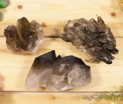 Smoky Quartz Clusters