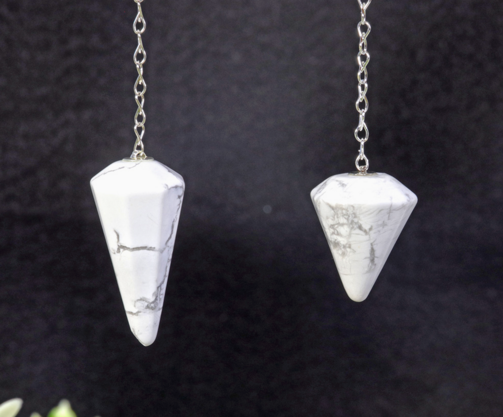 White Howlite Pendulum