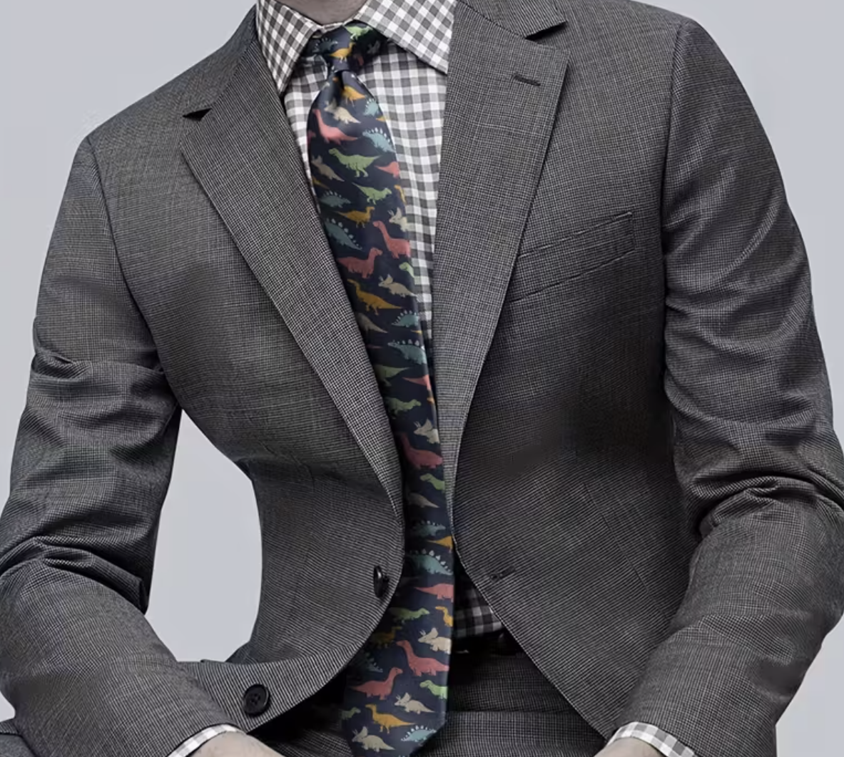 Dinosaur Print Tie