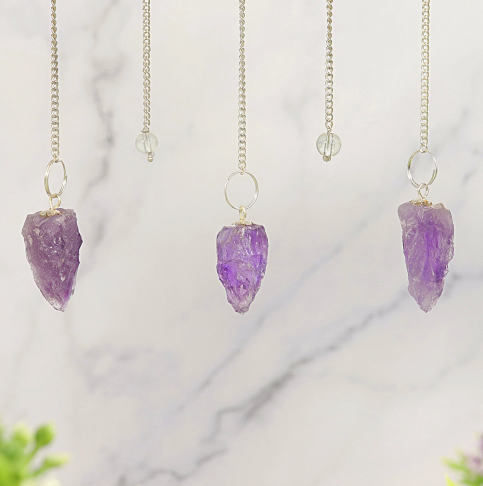 Amethyst Natural Pendulum