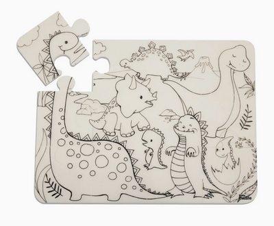 12 Pc Washable Colouring Puzzle Set