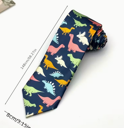 Dinosaur Print Tie
