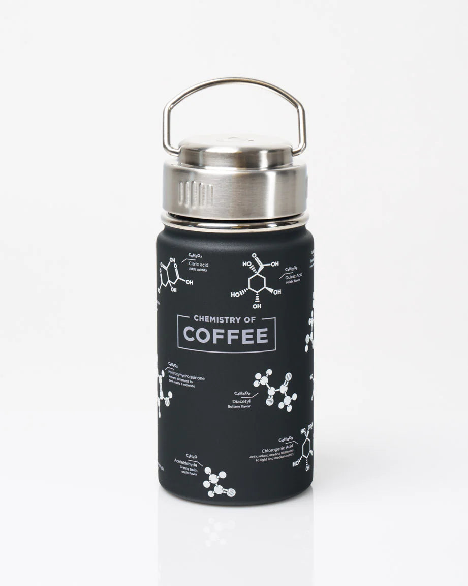 Chemistry of Coffee Stainless Steel Vacuum Flask 12 ounce