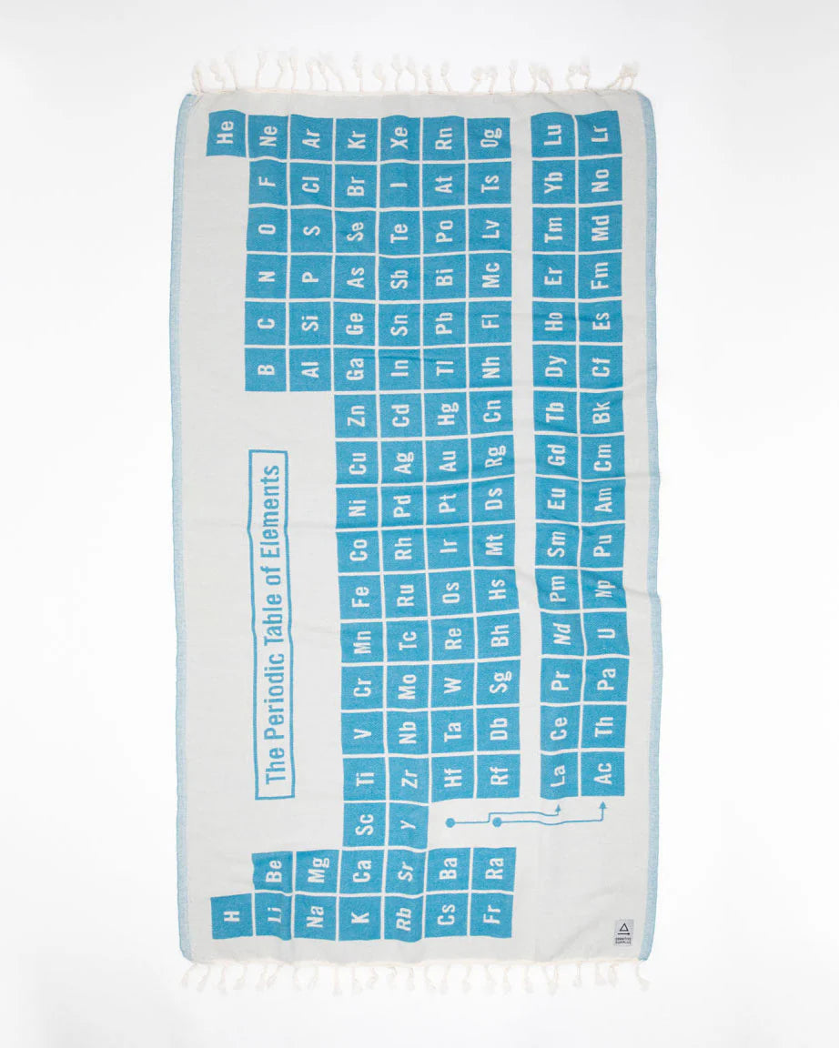 Periodic Table Turkish Beach Towel