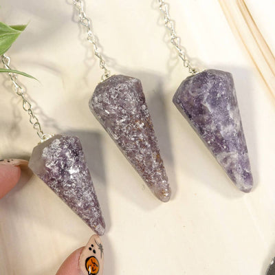 Lepidolite Pendulum