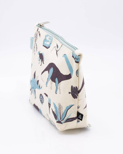 Retro Paleontology Canvas Pencil Bag