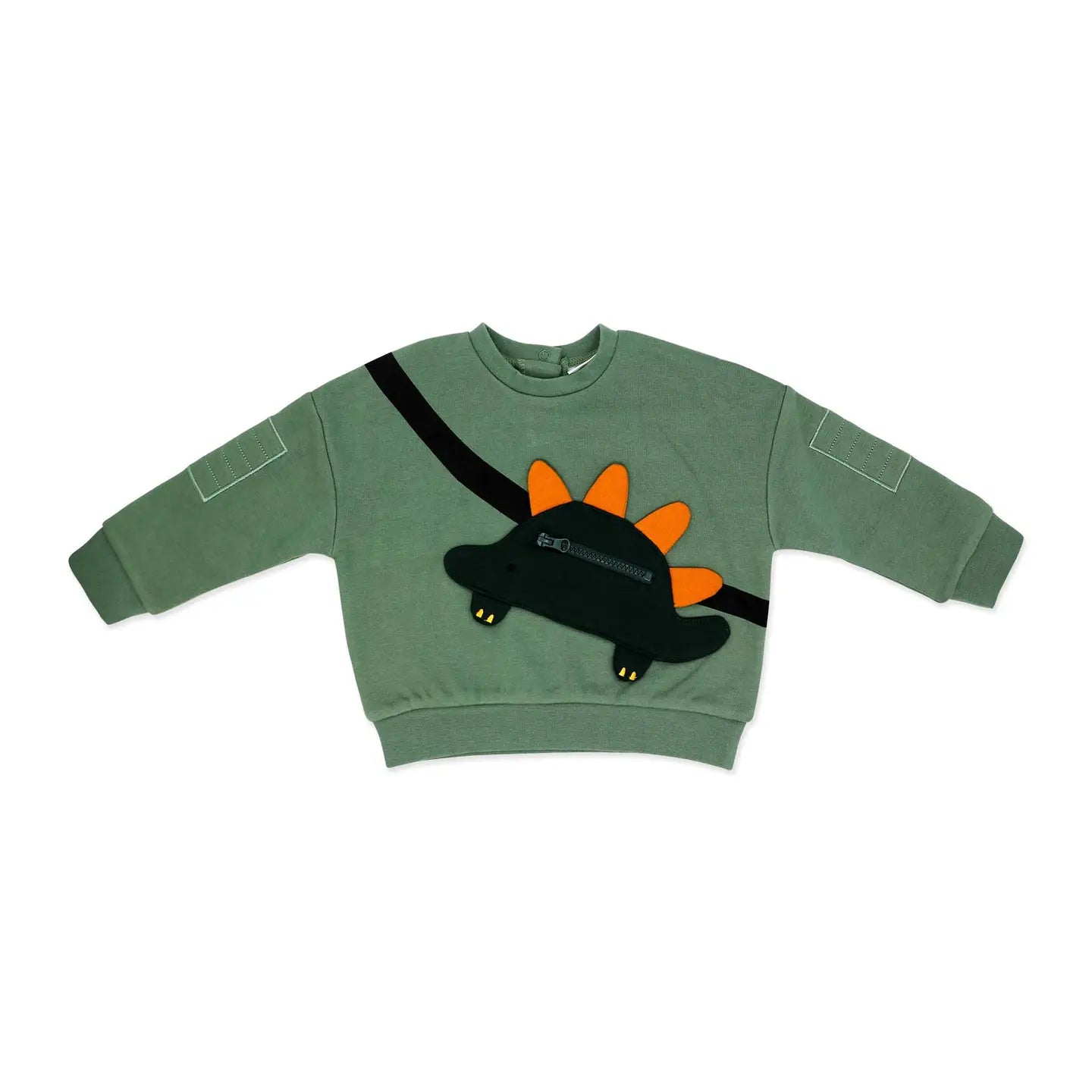 2 piece green dinosaur sweater set