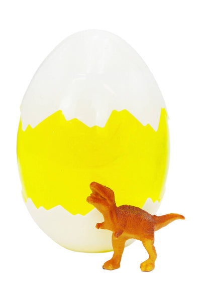 Jumbo Dino Figurine Egg Glitter Slime