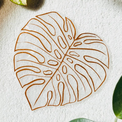 Monstera Leaf Suncatcher Sticker | Window Cling | Plant Gift