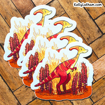 Parasaurolophus Dinosaur Sticker