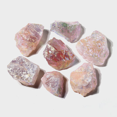 Aura Rose Quartz Chunks