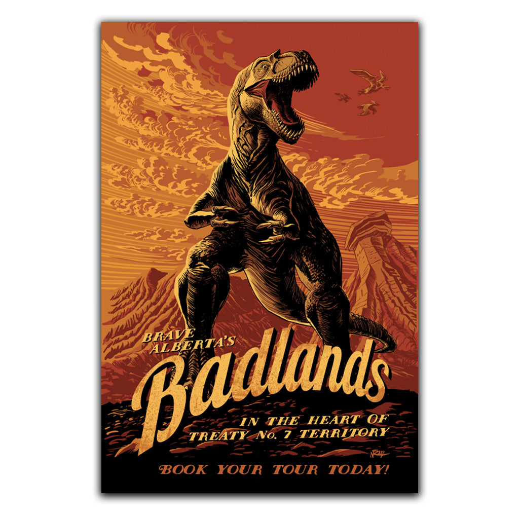 Brave the Badlands Poster (8x10)