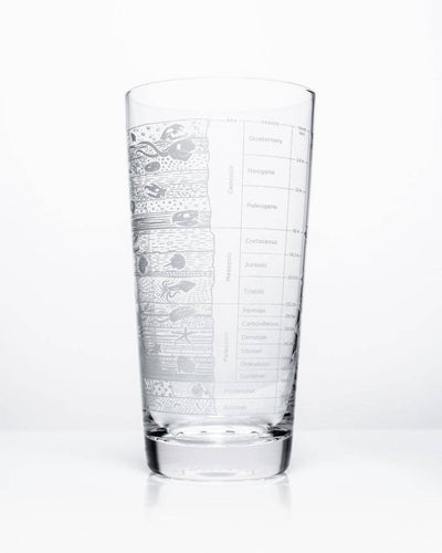 Stratigraphy Core Sample Beer Glass (12 oz)