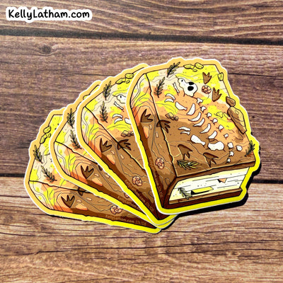 Dinosaur Fossil Dig Sticker Paleontology
