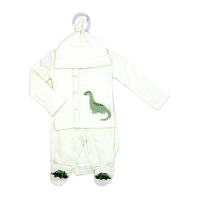 4 Piece Take Me Home Set: Green Dinosaur
